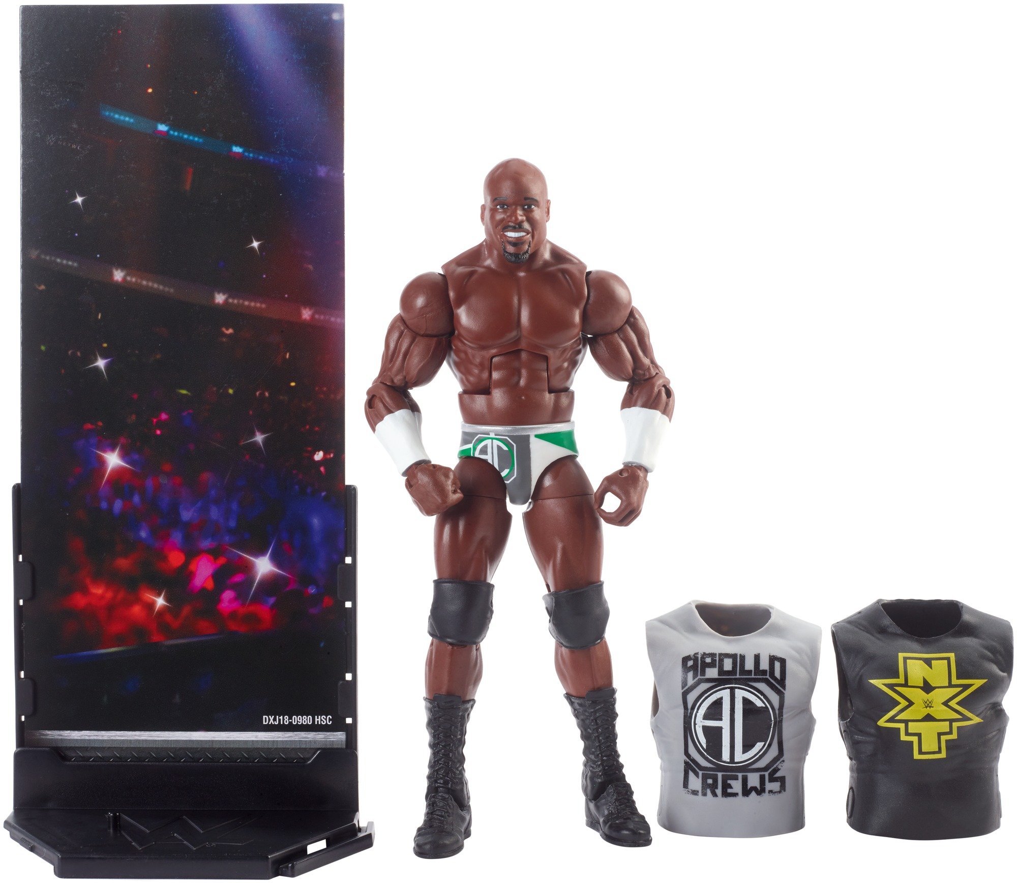 Amazon.com: WWE Elite 49 - Apollo Crews Toy Wrestling Action